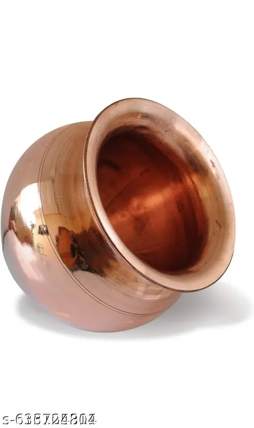 Pure Copper Kalash Lota | Traditional Pooja Kalash for Hindu Rituals, Festivals, and Home Temple Use