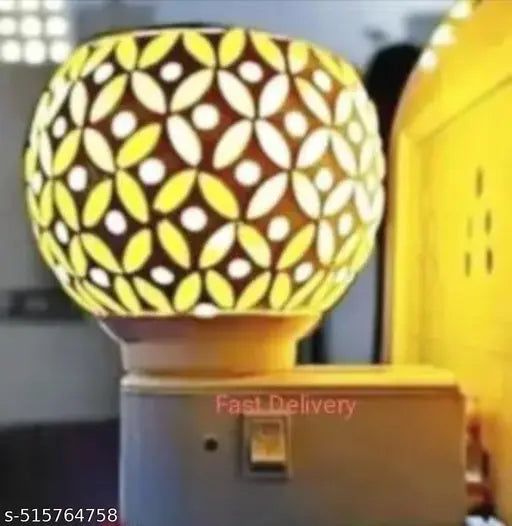 Shiv Multipurpose Ceramic Kapoor Dani Fragnance Night lamp Electric Incense Burner, Aroma Oil Burner with Night Lamp, Aroma Kapoor Dani, Electric Kapur Burner