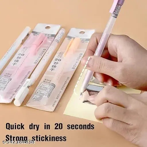 Multi-Purpose Glue Pen Stick | Decoration, Craft, Scrapbook Non Toxic Glue Pen | Crafting Glue I Office Supplies, School Supplies And DIY Art Supplies (Set of 4)