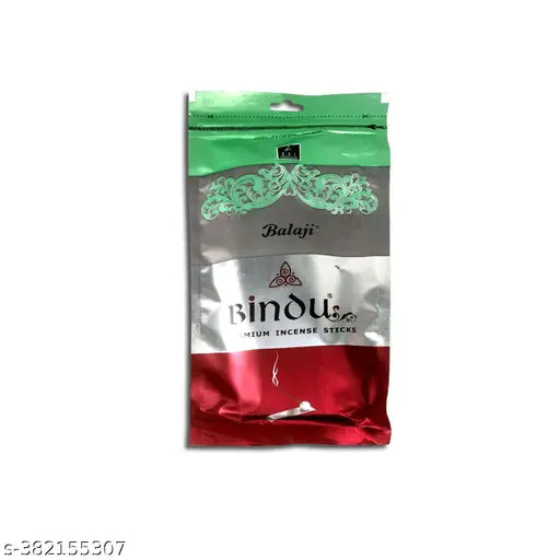 De-Ultimate Pack of 3 (75 Sticks Per Pack) Bindu Premium Incense Sticks Aggarbatti Zipper Pack for Extra Freshness, Home Temple Worship, Peace & Harmony, Purification, Positive Energy