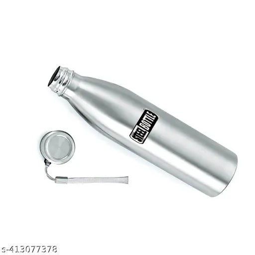Stainless Steel Slim Water Bottle With Loop 1000 Ml School,College,Fridge,Home & Office bottle for Mens and Womens (Pack of 1)