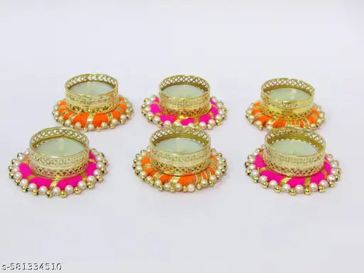 Topcup Ring Candle| ,Diya, Candle | Diya for All Kind of Festival Diwali/Navratri | Colourful Hand Making Puja Candle| Pooja Diya | Home Decoration Candle| 02 Pcs Desiner Candle Candle (Multicolor, Pack of 2) 2 inch