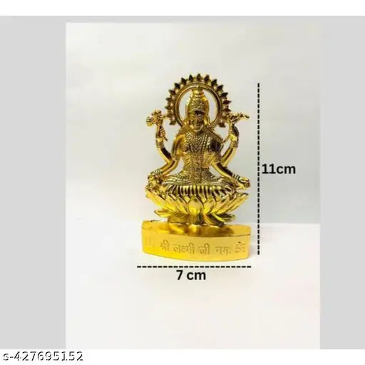 Lakshmi Devi Idol Statue 11cm for Home Puja Goddess Lakshami Idols Showpiece for Temple Pooja Room Diwali Decoration, Lakshmi Mata ki murti/Lakshami Mata ki murti | Lakshmi mata