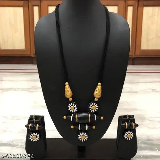 SALE PRICE LIVE !! Necklace Set for Women and Girls, Terracotta Jewellery Set, Handmade jewelry Necklace earring Set for Daily Use, Occasion