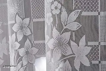 Harvee Traders Polyester Beautiful Heavy Flower Tissue Net  Semi Transparent Fancy Sheer Curtain Parda for Living || Home Use  4 x 5 Feet Window, 4×7 Door, 4×9 Long Door Use 2 Pecs Curtains