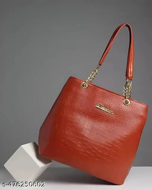 Golden Luxe Handbag For Women And Girl | Royal Charm Leather Bags For Every Occasions .