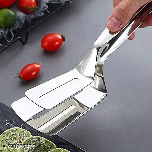 Stainless Steel Cooking Serving Turner Frying Food Tongs 10 Inc