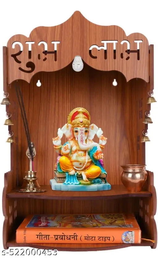 Handcrafted Wooden Home Temple for Daily Worship like Home, office,  SHOP