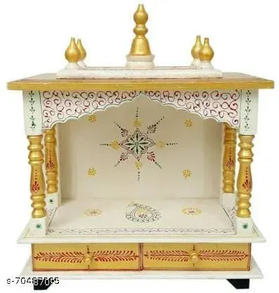 Wooden Painted temple for home/pooja mandir