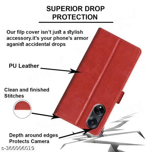 HANIRY Leather Magnetic Vintage Flip Wallet Case Cover for Redmi 9C folding cover | M2006C3MG folding cover | Free Panda Keychain | Black, Brown