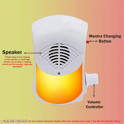 1o in 1  Mantra Chanting Electric Bell Continuous Machine Spiritual Devotional Mantras Chanting Bell Just Plug & Play