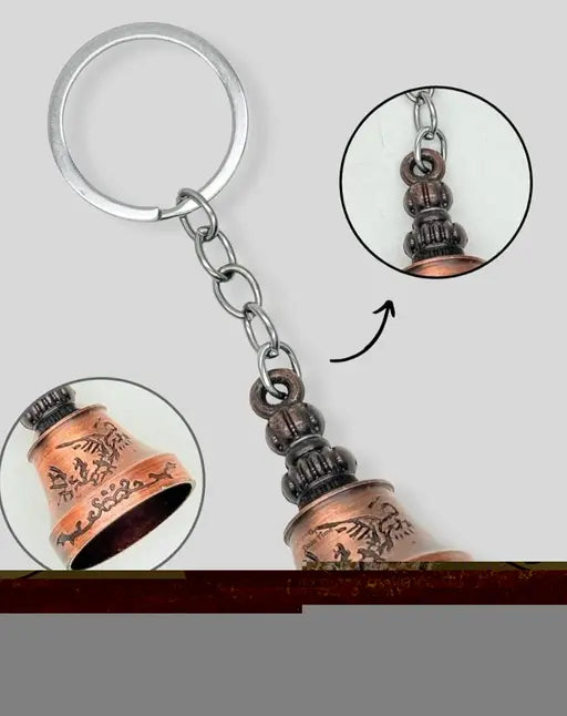 Primum quality Metal Bell Guardian Bell Tibetan Bell keychains Lucky Bell Key Chain Good Luck Sw Love it primum Temple Bell Good Luck Swiss Handcrafted Metal Bell Keychains Temple Bell Pack Of 3
