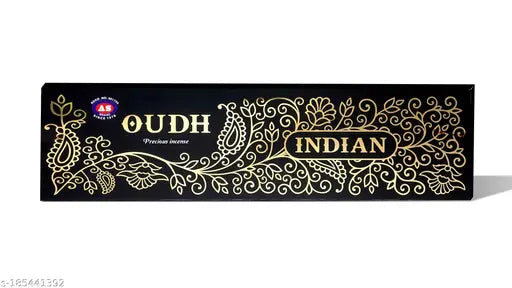 De-Ultimate Box Pack of 1 (10 Sticks Per Box) Oudh Precious Premium Agarbathies Incense Sticks for Aroma & Smoke, Home Temple Worship, Peace & Harmony, Purification, Positive Energy, Havan Poojan, Aarti
