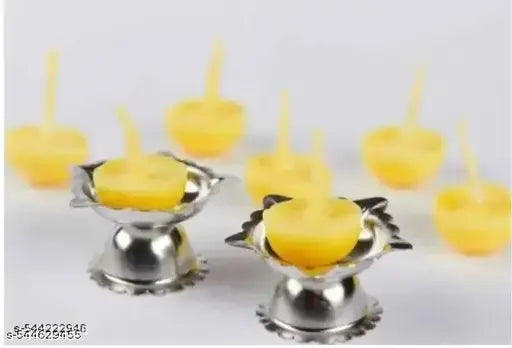 Premium Quality pure Ghee Round Batti Pack Of 200pcs | Pure Cow Ghee Diya Quality 200 Pieces, 15 Minutes Minimum Burning,Ghee Diya Batti | Handmade Ghee Diya Batti,Jyot Batti For Pooja Aarti And Special Occasions, Cow Ghee Diya Batti, Premium Quality Ghee