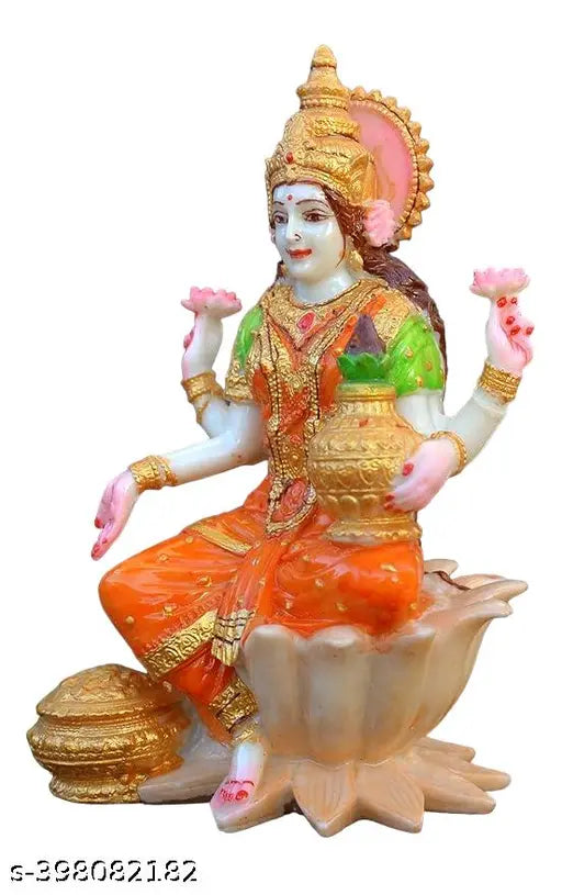 laxmi Idol For Home 7 Inch ( Multicolour )