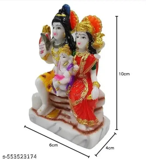 SG Lord Shiv" Parivar Idol Shiv Parvati God Shiva Family Statue "Spiritual Puja Vastuu