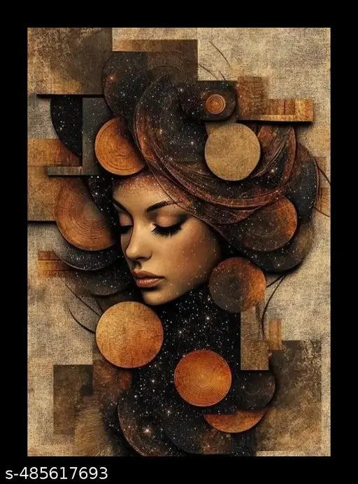 Girl art theme painting for wall decoration (10x14 INCH)