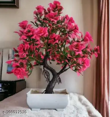 attractive look artificial flowers, Plants pot for home office decoration