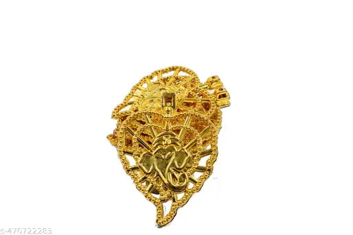 Pushpa Creation Hanging Plsatic Ganesha golden colour Pack of 20 For wall Decor toran and Craft