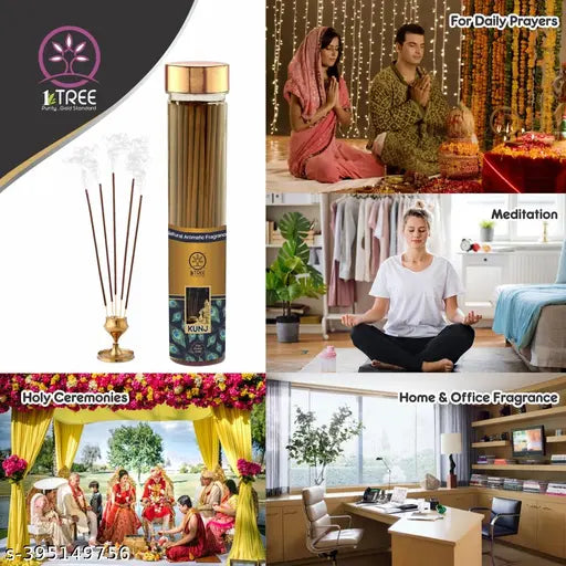 1 Tree Kunj Agarbatti | Incense Sticks with Natural Ingredients  Fragrances |Incense Sticks for Home,Office and Shops | Puja Agarbatti