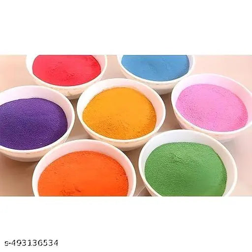 Pack of 5 Pcs.  Herbal Gulal Holi Festival for Kids Non-Toxic Perfumed Natural Fragrance Soft Silky