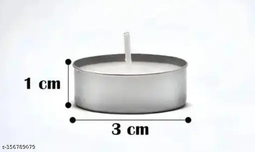 Tea Light Candle Pack of 40 White Colour 100% Organic Wax  Made In India Product