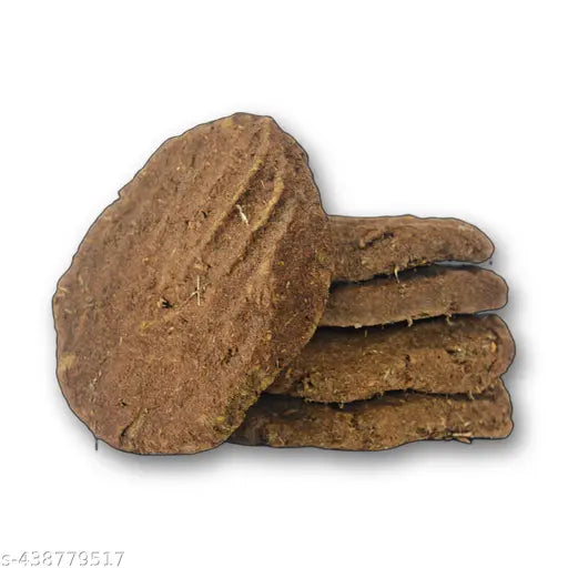 Gomay Kande/Upale/Cakes (Packet Of 10 Cakes) | Size 18 X 3 Cm | Weight 2Kg | 100% Natural Handmade Gir Cow Dung Cakes For Pooja, Hawan, Etc.. - Pure Gir Cow