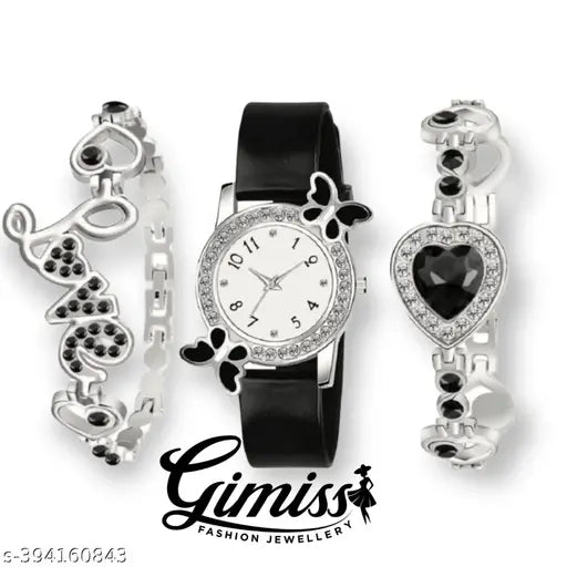 Fancy Women Analog Watches Combo With Braslate