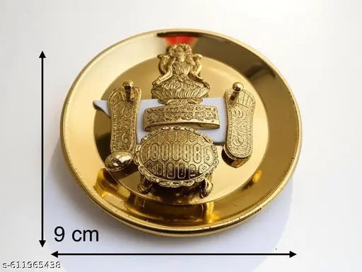 Combo of 3 Kamalgatta, Gomti Chakkra, White Kaudi, Laxmi Mata Metal Plate with Laxmi Foot and Tortoise, Laxmi Mata Pooja Samagri Kit (Pack of 21)