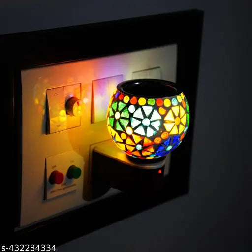 Zuper Kapoor Dani Electrical Camphor Diffuser Glass with On/Off Switch to Toggle Between Burner and Lamp