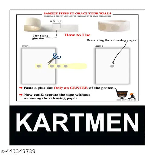 KARTMEN Pack of 54 Aesthetic Vintage Wall Collage Kit Posters - 4 x 6 Inches Poster for Wall Decoration - Wall Art For Bedroom, Office, Living room, Dorm room - Glue Dots Included