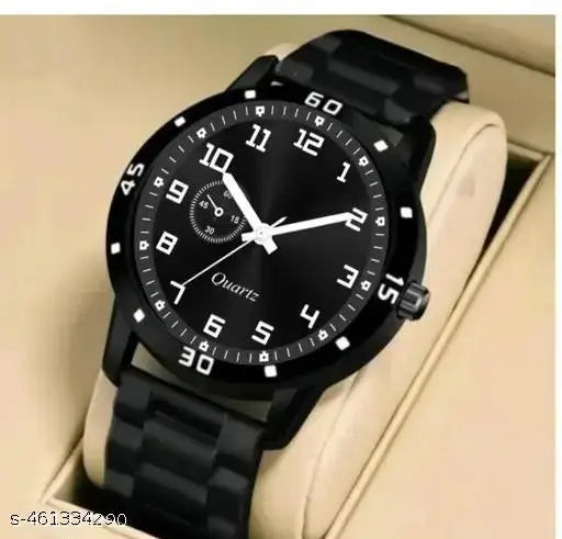 HRV Black Dial Bumpper Pu Black Belt Men and Boy Watch