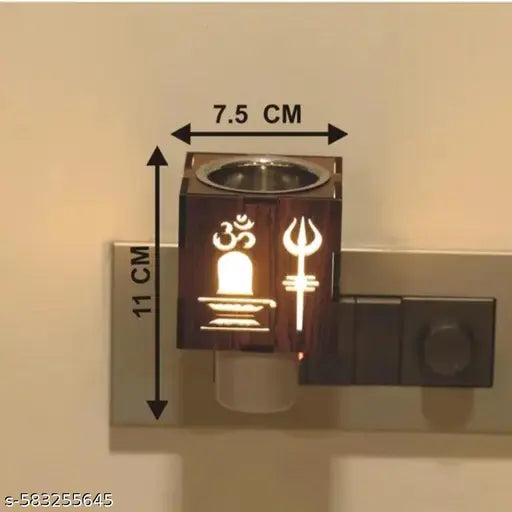 Kapoor Dani Electrical Diffuser Glass with On/Off Switch to Toggle Between Burner and Lamp