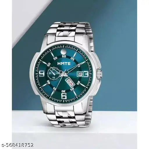 HMTE HM-80775TealBlue Day&Date Analog Watch for Men