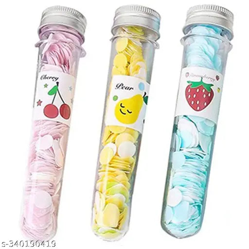 Pack of 3 Designer Paper Soap Tube Shape Bottle Paper Soap Clean Soft Bath For Travel, For Personal Hand Washing Disposable Confetti Cleaning (3 Pcs)