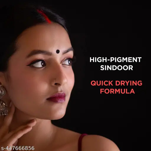 Orgatre Elegant Liquid Sindoor Red 4.5ml – Long-Lasting, Smudge-Proof & Skin-Friendly | Ideal for Regular Wear, Weddings, Festivals & Traditional Ceremonies