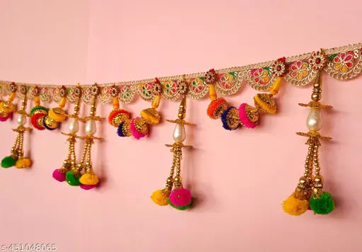 toran , pack of 2 pcs , bandarwal , bandhanwar , for gate, mandir decoration, diwali decoration