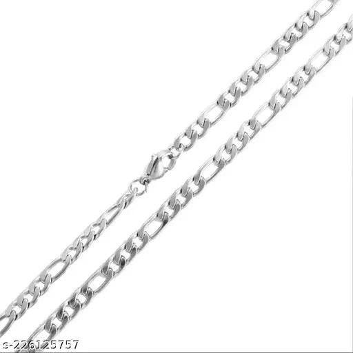 stylish sachin silver best quality chain figaro for men and boys