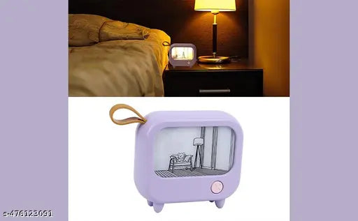 1 oil painting light, bedroom small night light, warm and warm atmosphere light, second level dimming light ( PURPOLE)