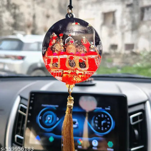 Vaishno Devi Car Hanging | Divine Car Decor | Spiritual Protection Idol