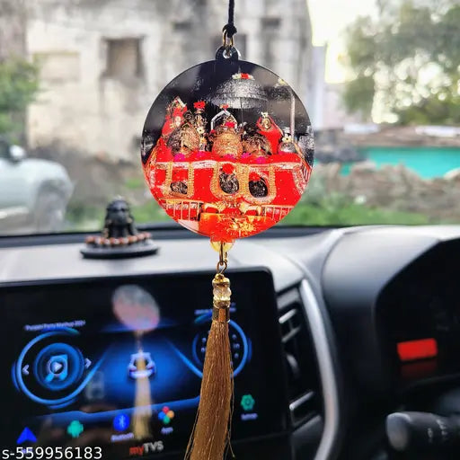 Vaishno Devi Car Hanging | Divine Car Decor | Spiritual Protection Idol