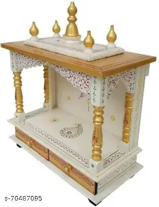 Wooden Painted temple for home/pooja mandir