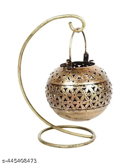 R K crafts Metal Round T-Lite Holder with Stand
