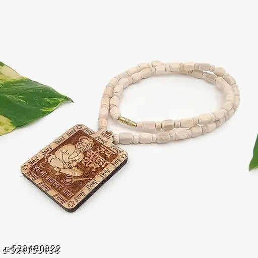 Tulsi Hanuman Mala with Pendant | Bageshwar Dham Inspired Kanthi Mala
