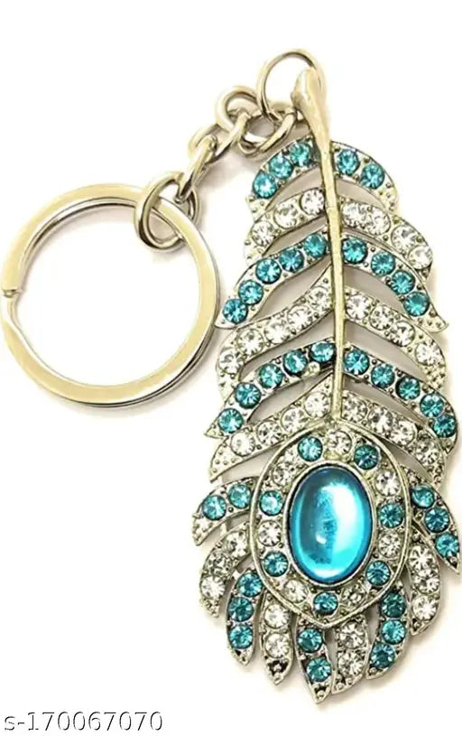 Jdp Novelty 2pcs Set Trendy and Stylish Keychains /keyrings of premium quality of Oh My God Movies Feather Keychain for Men , women for cars and bike key chains. New
