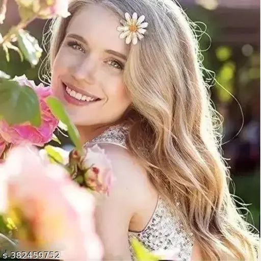 Korean 4pc Fancy Bling lady girls women kids hair accessories pearl resin acrylic hair clips rhinestone bobby pins hair slides women hairpins