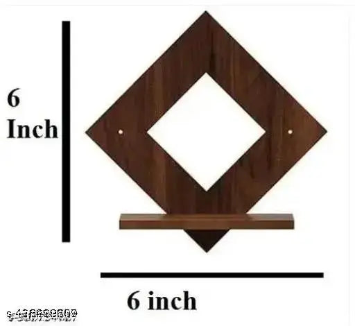 Sage Wooden Wall Shelf Shelves Art Hanging Decor for Wall Diwali Decoration Items Home Decor - Floating Display Rack Shelves Artwork for Living Room Kitchen Bedroom Ideal for Gifting