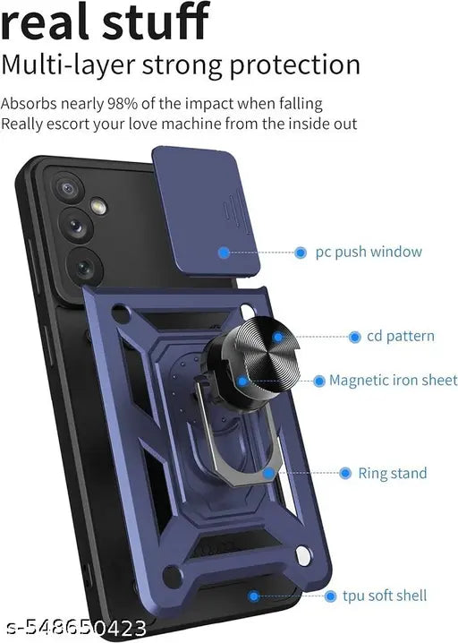 Vikeko Back Cover For Vivo Y19 5G (Blue)