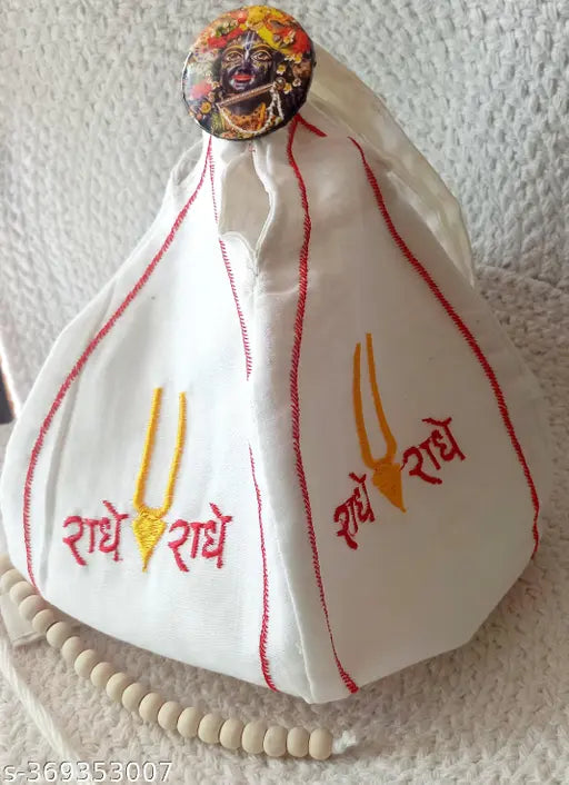 GULI GULI BEAD BAG WHITE EMBROIDY ZIPPED