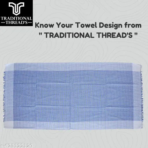 Traditional Thread's 100% Cotton Large Size Bath Towel | Ultra Soft,Absorbent,Light Weight & Quick Dry Towel for Bath, Travel, Gym, Beach |Towels for Bath Large Size | Cotton Towel | 30 X 60, Set of 3